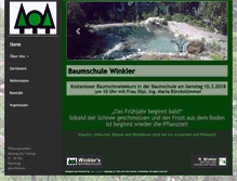 Tablet Screenshot of baumschule-winkler.de